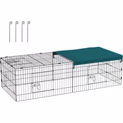 Ce joli parc enclos pour petits animaux type lapin, poule, etc. permettra à votre animal de profiter d'un espace clos sécuris ...