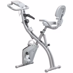 Vélo dappartement - HOMCOM - 8 niveaux de résistance magnétique - dossier selle réglable - écran LCD multifonction - noir gri ...