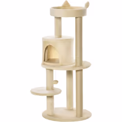 Instrument de jeu idéal pour les chats, cet arbre à chats multi-équipements doté de nombreuses plateformes, griffoirs, gratto ...
