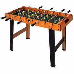 Mini babyfoot - HOMCOM - 22 joueurs - 2 balles - 2 panneaux de scores - 845L x 40l x 612H cm - acier inoxydable