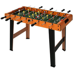 Mini babyfoot - HOMCOM - 22 joueurs - 2 balles - 2 panneaux de scores - 845L x 40l x 612H cm - acier inoxydable