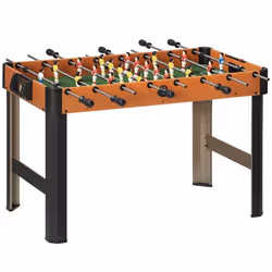 Baby-foot - HOMCOM - pour enfants 7+ ans - 2 balles - 8 poignées - 22 joueurs - 2 tableaux daffichage -118 x 104 x 69 cm