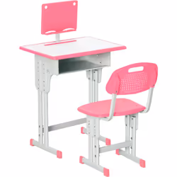Émerveillez vos enfants et installez ce magnifique ensemble bureau et chaise dans leur chambre. Réglable en hauteur (bureau e ...