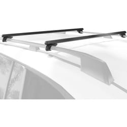 Homcom - Barres de toit de voiture verrouillables 2 clés fournies dim. 135L x 5,5l x 7H cm aluminium noir
