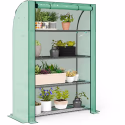 Cette mini-serre portable Outsunny facilite la culture de plantes et de fleurs partout. Idéale pour les petits espaces, elle  ...