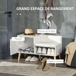 Homcom 837-297V00WT établi d'intérieur 1 personne(s) - Vue supplémentaire 4