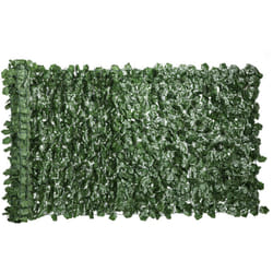 Outsunny - Haie Artificiel Brise-Vue décoration Rouleau 3L x 1H m Feuillage réaliste Anti-UV Vert Foncé