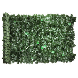 Haie Artificiel Outsunny Brise-Vue décoration Rouleau 3L x 1H m Feuillage réaliste Anti-UV Vert