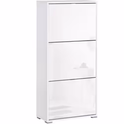 Ce joli meuble à chaussures sera idéal dans votre entrée, dressing, etc... Disposant de 3 portes abattantes à double comparti ...