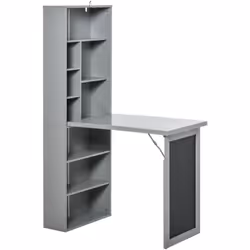 Description générale Inspiré par les nouvelles tendances du home staging, ce bureau mural pliable est idéal pour les petits e ...