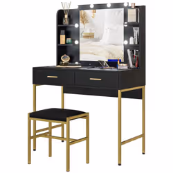 Homcom 831-766V90BK, Noir, Panneau de particules, Acier, 2 tiroir(s), 900 mm, 450 mm, 1325 mm