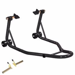 Support béquille de moto arrière - HOMCOM - support de roue - lève moto arrière sur roulettes - bobine de bras oscillant U -  ...