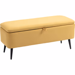 Ce superbe banc coffre de rangement 2 en 1 allie à la fois élégance, modernité et praticité. Doté d'un généreux coffre intern ...