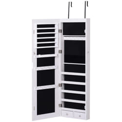 Homcom 831-269WT armoire à bijoux Blanc