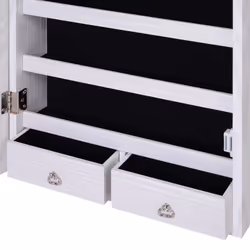 Homcom 831-269WT armoire à bijoux Blanc - Vue supplémentaire 9