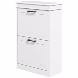 Homcom 837-414V80WT, Fermé, Blanc, Panneau de fibres à densité moyenne, Vernis, 540 mm, 825 mm