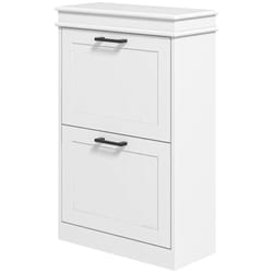 Homcom 837-414V80WT Organisateur pour chaussures Fermé Blanc