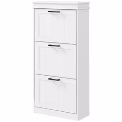 Homcom 837-418V80WT, Fermé, Blanc, Panneau de fibres à densité moyenne, Vernis, 540 mm, 1175 mm