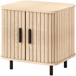 Homcom 831-822V80AK, Table de chevet, Noir, Chêne, Panneaux MDF, Tableau à particules, Acier, 2 étagères, 90 kg, 480 mm
