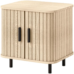Homcom 831-822V80AK Table de nuit et table de chevet Noir, Chêne