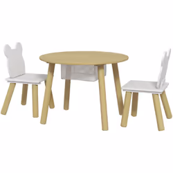 Découvrez le charme de l'ensemble table et chaises pour tout-petits AIYAPLAY ! Ce charmant ensemble comprend une table d'acti ...