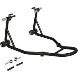Homcom - Béquille d'atelier moto avant leve moto support pour moto avec bras oscillant en u et en l, support universel de levage pour atelier en