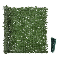 Haie Artificiel Brise-Vue décoration - Outsunny - Rouleau 3L x 15H m Feuillage hêtre réaliste Anti-UV feuilles en soie Vert