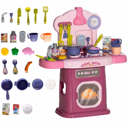 Cuisine enfant AIYAPLAY accessoires 38 PCS jouet dImitation enfant dinette enfant 3-6 ans avec lumières et sons réalistes ros ...