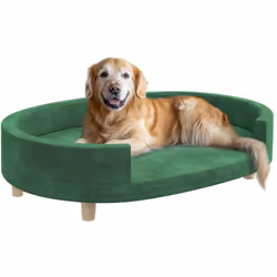 Offrez le canapé pour chien PawHut à votre compagnon, alliant confort et style avec un coussin moelleux de 4,5 cm, amovible e ...