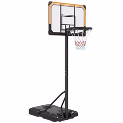 Panier de basket sur pied - SPORTNOW - hauteur réglable 235-264cm - avec base de lestage roulettes panneau arrière robuste -  ...