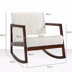 Homcom 839-996V00CW Fauteuil à bascule et planche pour enfant