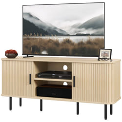 Homcom 83B-039V80AK Support TV et centre de divertissement 2 étagères