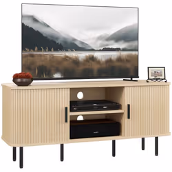 Homcom 83B-039V80AK Support TV et centre de divertissement 2 étagères - Vue supplémentaire 10