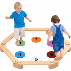 Explorez le plaisir de bouger avec AIYAPLAY, une poutre d'équilibre modulable, idéale pour les enfants de 3 à 8 ans. En bois  ...