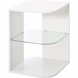 Cette magnifique table basse d'appoint style contemporain mélant l'aspect bois et verre trempé apportera une touche d'éléganc ...