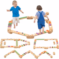 Explorez avec la poutre d'équilibre d'AIYAPLAY ! Idéale pour les 3-8 ans, cette poutre transformable développe l'équilibre et ...