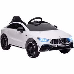 Cette voiture électrique pour enfant sous licence officielle Mercedes CLA 45S AMG offre une expérience de conduite réaliste a ...