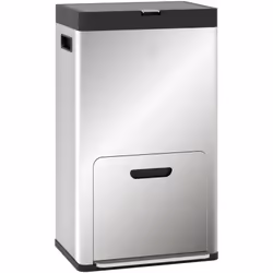 Explorez le tri avec la poubelle HOMCOM, 3 compartiments (18L x 2, 20L), espace ordonné, sans odeurs avec porte-désodorisant. ...