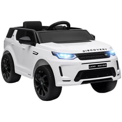 Voiture électrique pour enfants Land Rover Discovery Sport - AIYAPLAY - 12V avec télécommande lumières LED pour 3-6 ans - blanc
