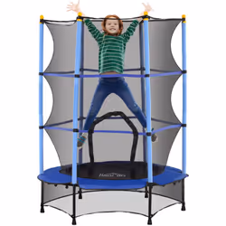 Ce magnifique trampoline de jardin pour enfants avec filet de sécurité permettra à vos enfants dès 3 ans de s'amuser et de se ...