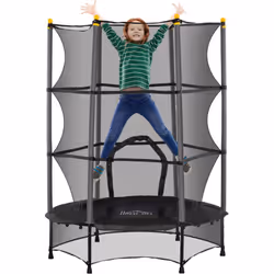 Ce magnifique trampoline de jardin pour enfants avec filet de sécurité permettra à vos enfants dès 3 ans de s'amuser et de se ...