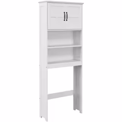 Optimisez l'espace de votre salle de bains avec l'armoire kleankin au-dessus des toilettes. Comprend un placard avec étagère  ...