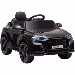 Cette voiture électrique sous licence Audi RS Q8 de HOMCOM, réaliste et sécurisé, est dotée de phares lumineux, système audio ...