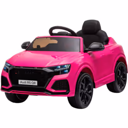 Cette voiture électrique sous licence Audi RS Q8 de HOMCOM, réaliste et sécurisé, est dotée de phares lumineux, système audio ...
