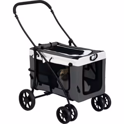 Cette superbe poussette est conçue pour votre animal de compagnie afin de faciliter vos déplacements promenade, course, etc.. ...
