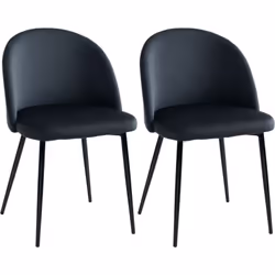 Ce lot de 2 chaises de visiteur design scandinave ajoutera une touche d'élégance, raffinement et modernité à votre intérieur. ...