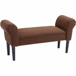 Description : Cette magnifique banquette design contemporain avec accoudoirs courbés allie à la fois modernisme et raffinemen ...