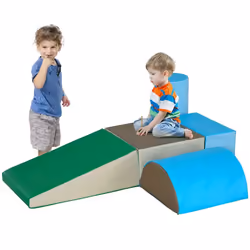 5PCS Module motricité bébé HOMCOM parcours motricité bébé en mousse EPE pour enfants dâge préscolaire multicolore