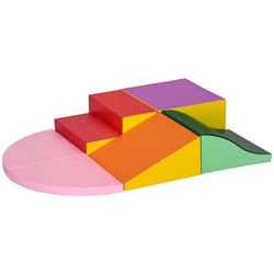 6 blocs de construction - HOMCOM - en mousse XXL pour enfants - normes EN71-1-2-3 - mousse EPE Revêtement synthétique