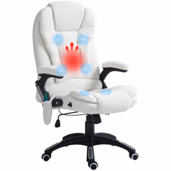 Caractéristiques : - Fauteuil de bureau direction massant, relaxant, chauffant - Total de 6 points de massage par vibration : ...